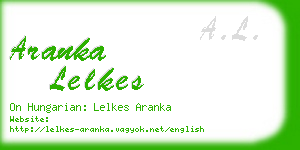 aranka lelkes business card